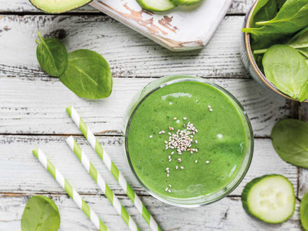 Coconut-Blueberry Green Smoothie