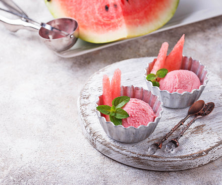 Vegan Watermelon Gelato (Only 2 Ingredients!)